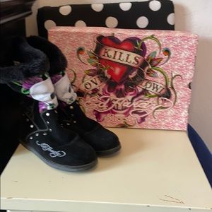 Ed Hardy boots size 10